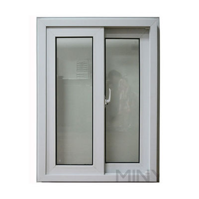 Commerciële Positie Op maat gemaakte kleuren schuifvenster UPVC met glasvezel masjesysteem