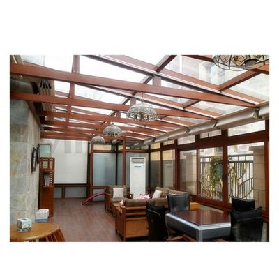 Moderne aluminium tuin zonnekamer met warmte-isolatie en winddicht dubbel gehard glas