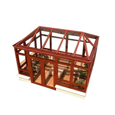 Moderne aluminium tuin zonnekamer met warmte-isolatie en winddicht dubbel gehard glas