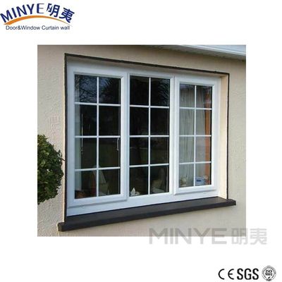 Moderne Upvc-schuiframen met winddicht plastic frame en dubbelglas