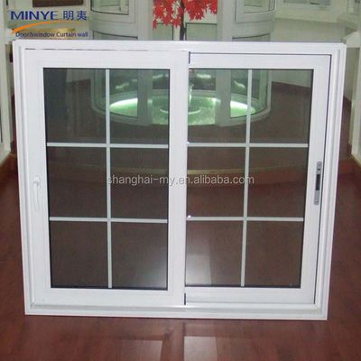 Moderne Upvc-schuiframen met winddicht plastic frame en dubbelglas