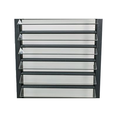 Moderne ontwerp enkelvoudig dubbel geharmoniseerd laag-E jaloezie raam aluminium frame