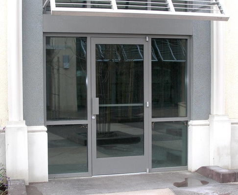 Poedercoating Aluminium Frame Design Office Entry Door voor commerciële Casement Door Closer