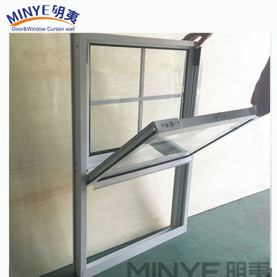 Shanghai Vinyl Verticaal Schuifvenster met 1,2 mm versterkt staal en hardware