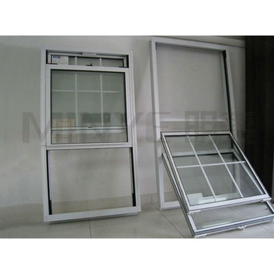 Shanghai Vinyl Verticaal Schuifvenster met 1,2 mm versterkt staal en hardware