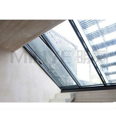 Poedergecoate thermische breuk aluminium dakraam voor winddichte functie en houten muur