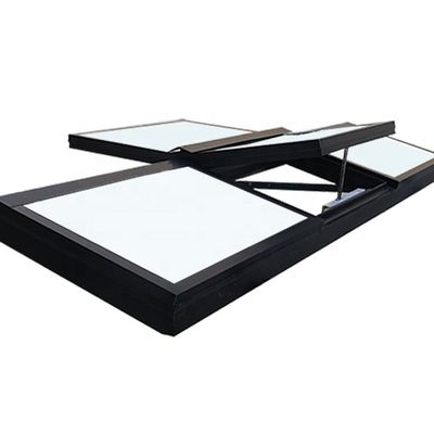 Poedergecoate thermische breuk aluminium dakraam voor winddichte functie en houten muur