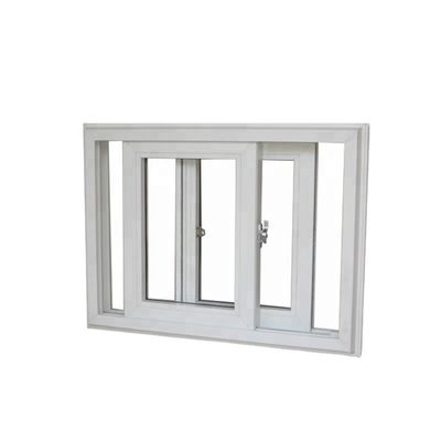 Dubbel gehard glas orkaanbestendige schuifruiten voor kantoorplastic frame