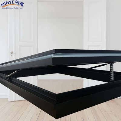 Elektrische schakelaar zonnescherm en waterdicht dubbel gehard glas aluminium dakraam venster