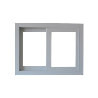 Dubbel gehard glas orkaanbestendige schuifruiten voor kantoorplastic frame
