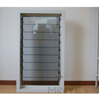 Moderne ontwerp poedercoating aluminium profiel handleiding open bevroren glazen plantage rolluiken venster