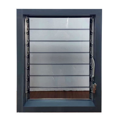 Moderne ontwerp poedercoating aluminium profiel handleiding open bevroren glazen plantage rolluiken venster