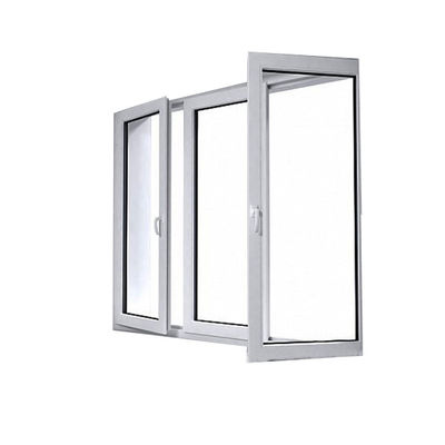 UPVC/PVC Casement Windows Design voor Toilet Windweerstand 3500pa Swing Open Style