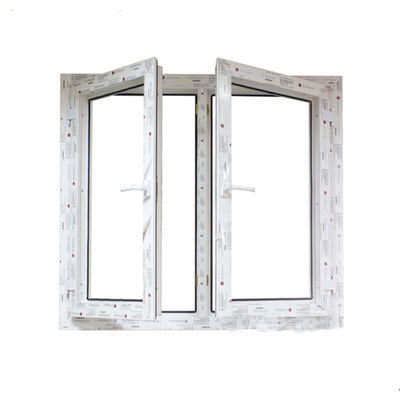 UPVC/PVC Casement Windows Design voor Toilet Windweerstand 3500pa Swing Open Style