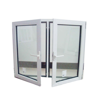 UPVC/PVC Casement Windows Design voor Toilet Windweerstand 3500pa Swing Open Style