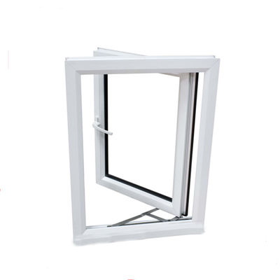 UPVC/PVC Casement Windows Design voor Toilet Windweerstand 3500pa Swing Open Style