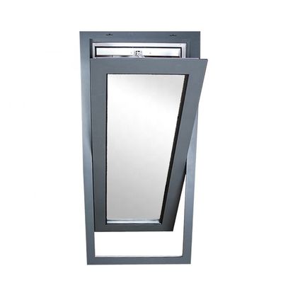 Decoratief aluminium legering gehard glas Centrum Pivot Casement Tilt en draaien venster