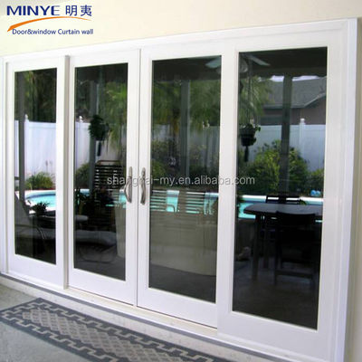 Moderne design Buiten waterdicht UPVC PVC Frans Schuifglas Patio Door voor villa's