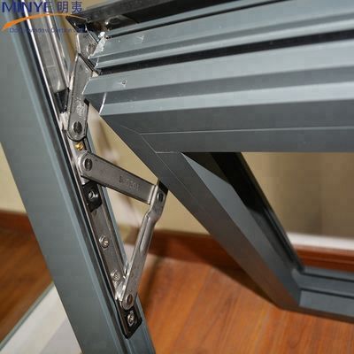 45 graden gezamenlijk luifel venster met 1,4 mm dikke aluminium frame en poedercoating