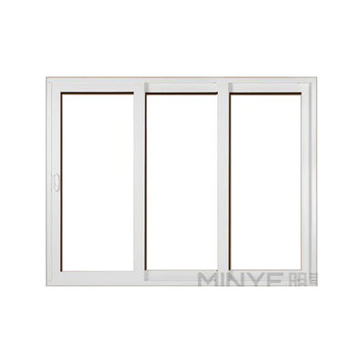 Plastic frame UPVC schuifvensters met dubbele beglazing en horizontale opening