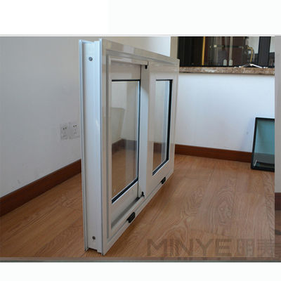 Plastic frame UPVC schuifvensters met dubbele beglazing en horizontale opening