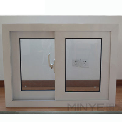Plastic frame UPVC schuifvensters met dubbele beglazing en horizontale opening