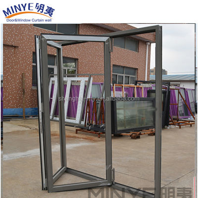 Moderne design stijl maatgrootte ijzeren grill raam deur ontwerpen / glazen vouwdeur