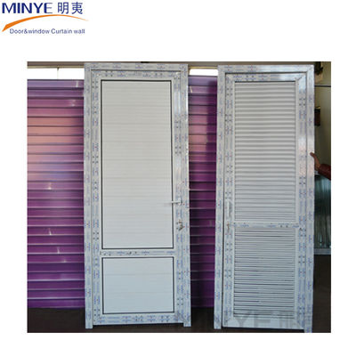 Hoofdmateriaal PVC Wit Kleur Upvc/pvc Casement Door Met Vaste Plank Single Door