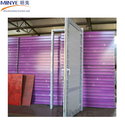 Hoofdmateriaal PVC Wit Kleur Upvc/pvc Casement Door Met Vaste Plank Single Door