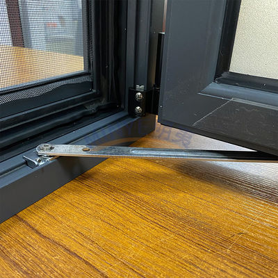 Goed afdichtende thermische breuk Aluminium kantel- en draaivenster met dubbel gehard glas