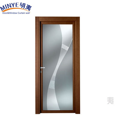 Dubbele beglazing Dubbele gehard glas binnendeur met PVC-frame en decoratief ontwerp