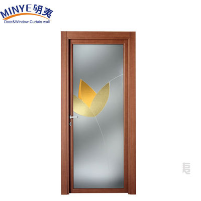 Dubbele beglazing Dubbele gehard glas binnendeur met PVC-frame en decoratief ontwerp