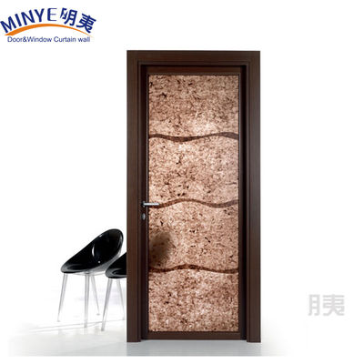 Dubbele beglazing Dubbele gehard glas binnendeur met PVC-frame en decoratief ontwerp