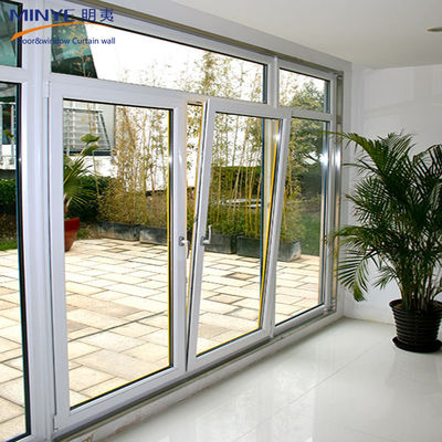 Achtertuin Design Aluminium legering Casement deur met dubbele beglazing en veiligheidskenmerken