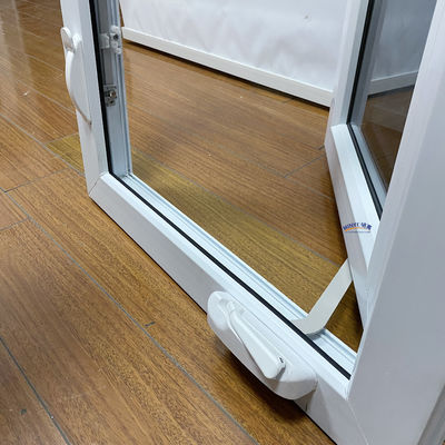 Plastic Frame Double Pane Window Upvc Casement Window voor de Amerikaanse woonmarkt