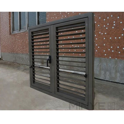 Schoonheid en efficiëntie Verstelbare aluminiumscherm Plantageluiken Casement Windows