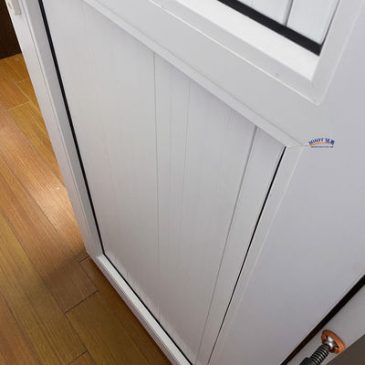 Doppelgehard glas Franse stijl UPVC verticale deur met scharnieren voor PVC-gusset deur Exporteur