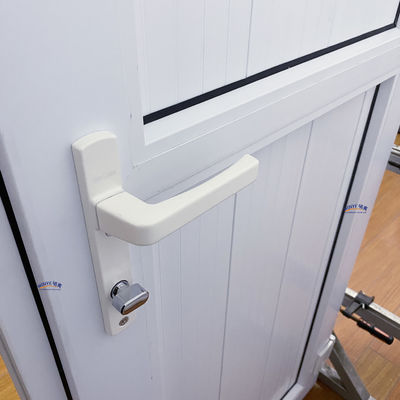 Doppelgehard glas Franse stijl UPVC verticale deur met scharnieren voor PVC-gusset deur Exporteur