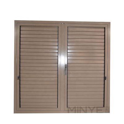 Moderne design Aluminium Verticale Louver Handle Cranking Shutter Venster orkaanbestendige