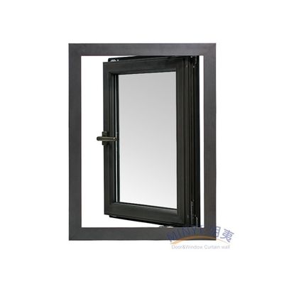 Geluidsdicht dubbele beglazing AS2047 Low-e Exterior Aluminium Storm Casement Swing Window