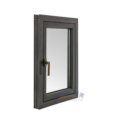 Geluidsdicht dubbele beglazing AS2047 Low-e Exterior Aluminium Storm Casement Swing Window
