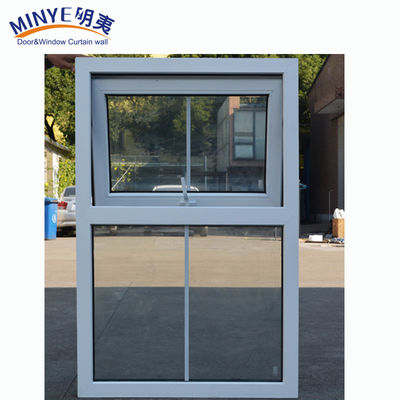 UPVC-frame en modern ontwerp stijl dubbelgehard glas luifel venster in witte kleur