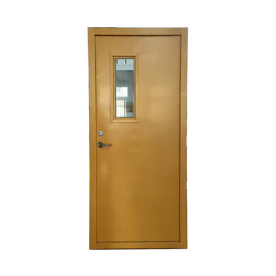 Anti-diefstal externe stalen beveiligingsdeur met glazen ijzer profiel Dikte 0,6 mm 2,0 mm