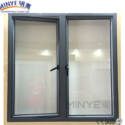 Hoogwaardig Chinees of Duits Hardware Appartement Aluminium Frame Side Hinge Windows