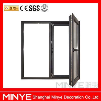 Hoogwaardig Chinees of Duits Hardware Appartement Aluminium Frame Side Hinge Windows