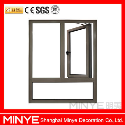Hoogwaardig Chinees of Duits Hardware Appartement Aluminium Frame Side Hinge Windows