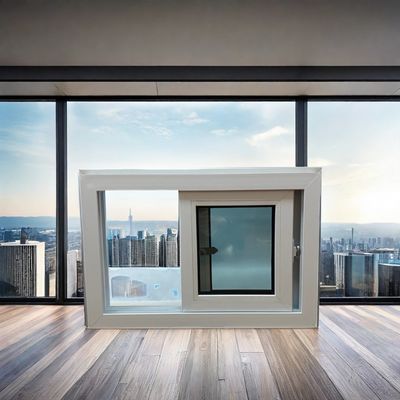 Zwart buiten Wit binnen PVC schuifvenster voor winddichte prestaties