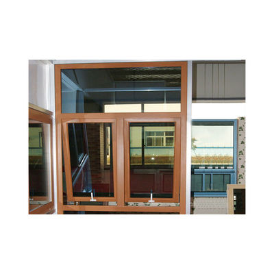 Swing Open Style Aluminium Badkamer Vensters met Top Hang Design en poedercoating verkoop