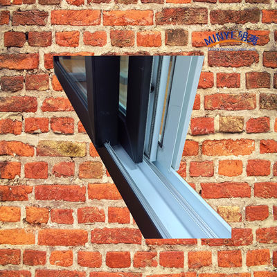 Moderne Louver UPVC schuifruimte met Low E glas dubbelkleurig en Duitse hardware