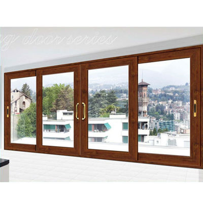 Gepersonaliseerde kleur aluminium legering schuifglas deur met gehard glas en hardware